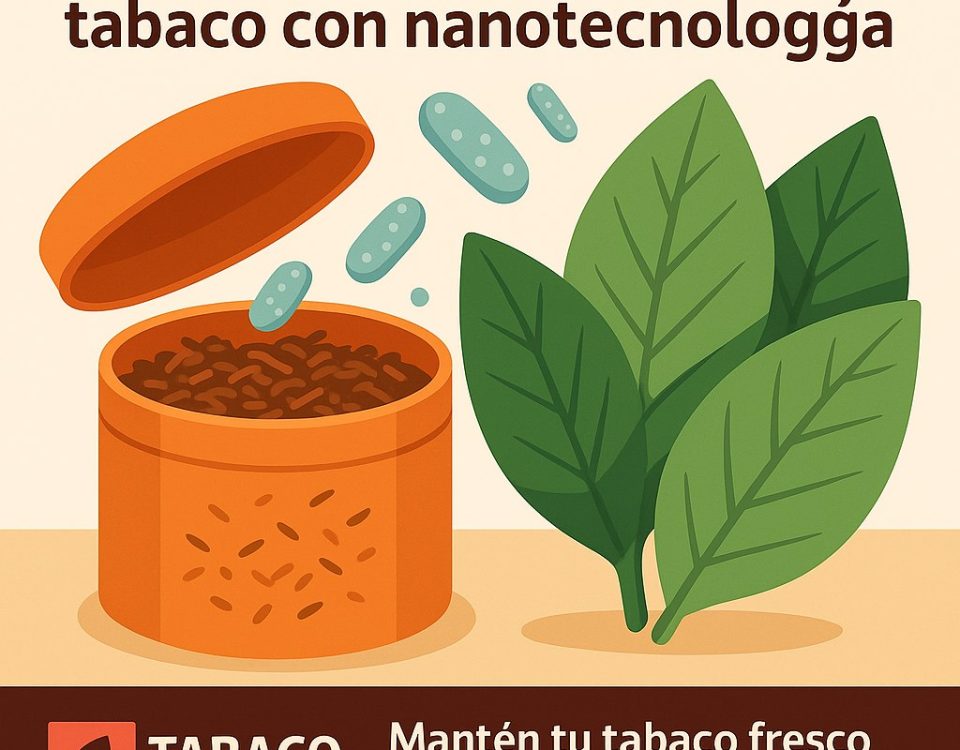 microcápsulas Nano-Fresh manteniendo tabaco fresco