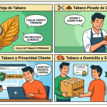Guía visual para mantener fresco el tabaco picado y la hoja de tabaco.